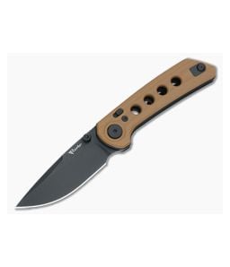 Reate PL-XT Pivot Lock Tan G10 Black PVD Nitro-V - RK-PL-XT-TAN-PVD 1