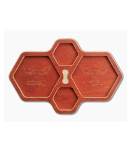 Audacious Concept HexTray Orange Plywood EDC Organizer Tray - AC-PLY-HEX-ORG 1