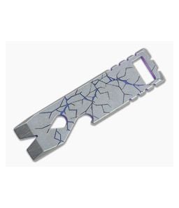 Qerim 37 V2 Worker Titanium Pry Tool San Andreas Violet Anodized 013 - QRM-013 1