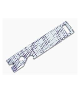 Qerim 37 V4 Worker Titanium Pry Tool Satin Anodized Crosshatch Engraved 022 - QRM-022 1
