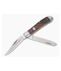 Remington Heritage Series Medium Trapper Wood Handled Slip Joint R40016BR - RM-R40016BR 1