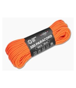Atwood Rope 550 Paracord Neon Orange (100 Feet) RG105H - AWR-RG105H 1