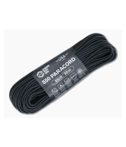 Atwood Rope 550 Paracord Black 100 Feet - AWR-RG1215H 1
