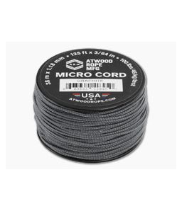 Atwood Rope Micro Cord Graphite Gray 125 Feet - AWR-RG1289 1