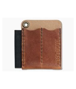 Hitch & Timber Runt 2.0 Card Holder English Tan Leather EDC Slip & Pen Holder - HT-RUNT-2-CARD-ET 1