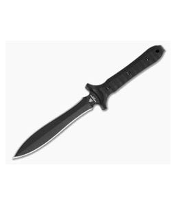 TOPS Shirodagga Black G10 1095 Fixed Blade Dagger (5.50" Blade) SHRA-01 - TP-SHRA-01 1
