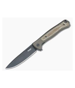 LionSteel Skinny Brown Aluminum Black Blade SK01A-EB - LS-SK01A-EB 1