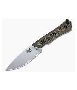 Smith & Sons Brave Fixed Blade Richlite Handle Stonewashed D2 Drop Point SM12501 - SS-SM12501 1