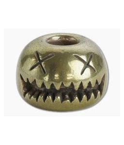 Audacious Concept Smiley Bead Medium Brass Lanyard Bead SMM-BRS-STW - AC-SMM-BRS-STW 1