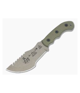 TOPS Tom Brown Tracker #2 Green Micarta Handle Coyote Tan 1095 Carbon Steel Blade TBT02-TAN - TP-TBT02-TAN 1