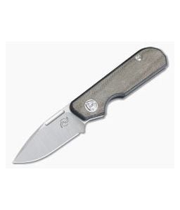Liong Mah Design Traveler Spear Point Green Micarta M390 Slip Joint - LMD-TRAVELER-SP-GM 1
