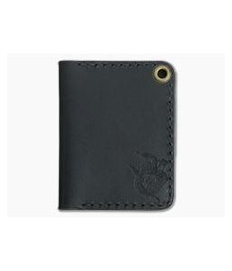 Hitch & Timber Trucker's Hitch Black Leather Fold-Over EDC Utility Wallet - HT-TRUCKERSHITCH-BK 1