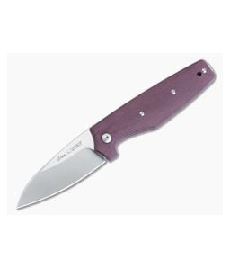 Viper Dan 2 Burgundy Micarta N690 Slip Joint V5930CBR - VK-V5930CBR 1