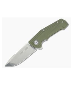 Viper Larius Stonewashed M390 Liner Lock Flipper Milled Green G10 V5960GG - VK-V5960GG 1