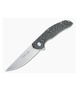 Viper x Anso Orso 2 Flipper Stonewashed LO-QPM 20-4 Carbon Fiber Titanium Folder V5998FC - VK-V5998FC 1