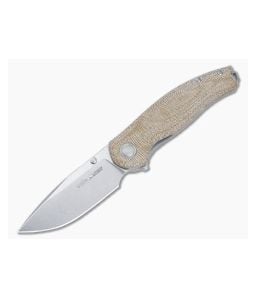 Viper Vale Flipper Natural Micarta & MagnaCut Drop Point V6006CN - VK-V6006CN 1