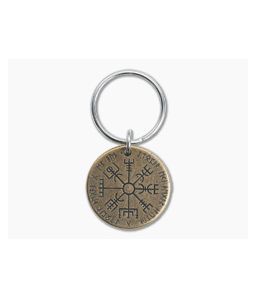 Shire Post Mint Vegvisir Norse Compass Bronze Keychain - SPM-VEG-BZ-K 1