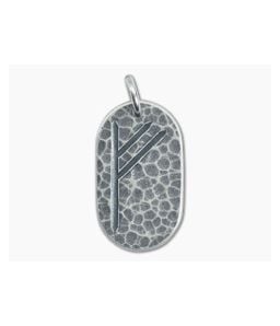 Shire Post Mint Fehu Silver Rune Pendant - SPM-RUNE-FEHU-SV-P 1