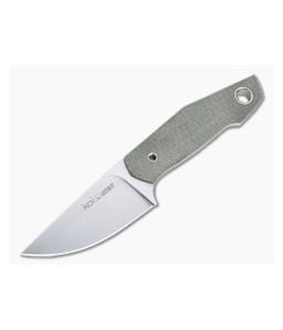 Viper Vox Koi Stonewashed N690 Green Canvas Micarta Fixed Blade VT4009CV - VK-VT4009CV 1