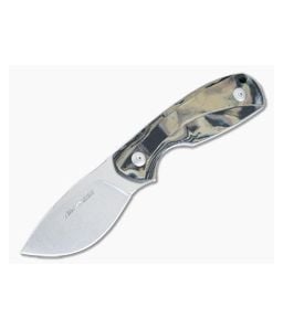 Viper Knives Vox Lille 1 Stonewashed Elmax Tan Burl G10 Fixed Blade VT4022GBU - VK-VT4022GBU 1