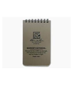 Rite In The Rain Warrior's Notebook 3" x 5" Tan All-Weather Notebook WP735 - RTR-WP735 1