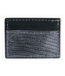 Yoder Leather Company Gray Lizard Clip Wallet - YLC-001 1
