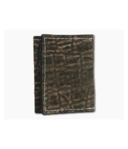 Yoder Leather Company Treebark Elephant Trifold Wallet - YLC-011 1