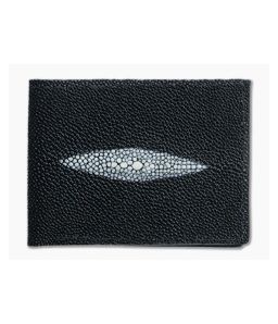 Yoder Leather Company Black Stingray Regular ID Window Bifold Wallet - YLC-024 1