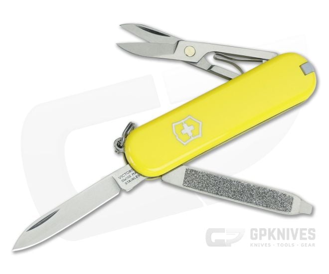 Victorinox Classic SD Yellow Swiss Army Knife 0.6223.8-033-X1 - VN-0.6223.8-033-X1