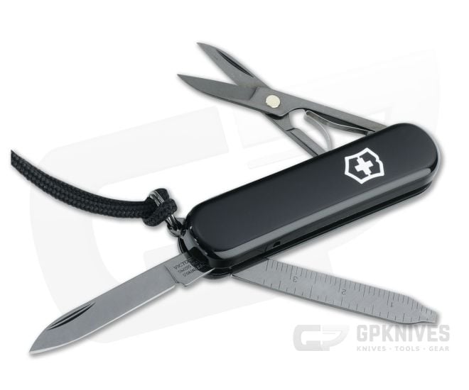 Victorinox Signature Lite Onyx Black Swiss Army Key Chain Knife