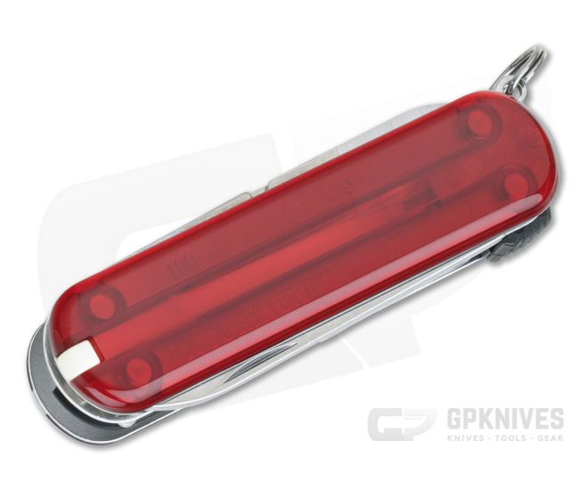 Victorinox Nail Clip 580 Ruby Translucent Red Swiss Army Knife 0.6463.T-X2 - VN-0.6463.T-X2