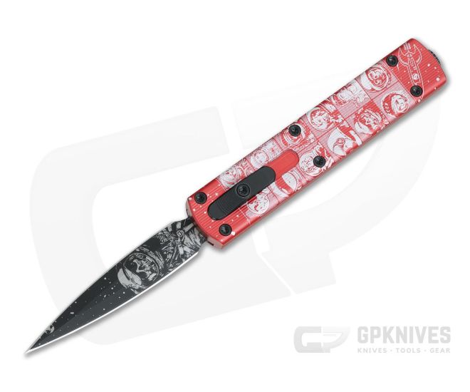 D Rocket Design Zulu Spear Red Zombie Spaceman DLC M390 OTF Automatic 0004 - DRD-0004