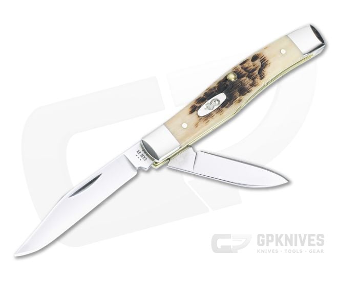 Case Texas Jack Amber Bone Carbon Steel 00077 - CA-00077