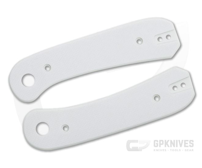Knafs Lander Knife Scales White G10 Replacement Scales - KNAFS-00079