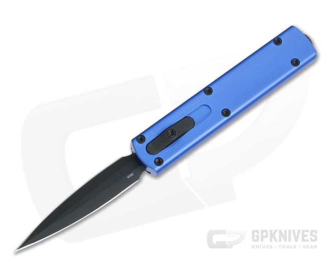 D Rocket Design Zulu Spear Blue Black DLC M390 OTF Automatic 0007 - DRD-0007