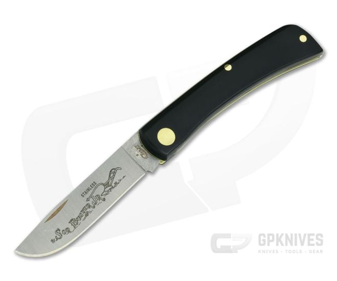 Case Sod Buster Junior Black Synthetic Smooth Slip Joint 00095 - CA-00095