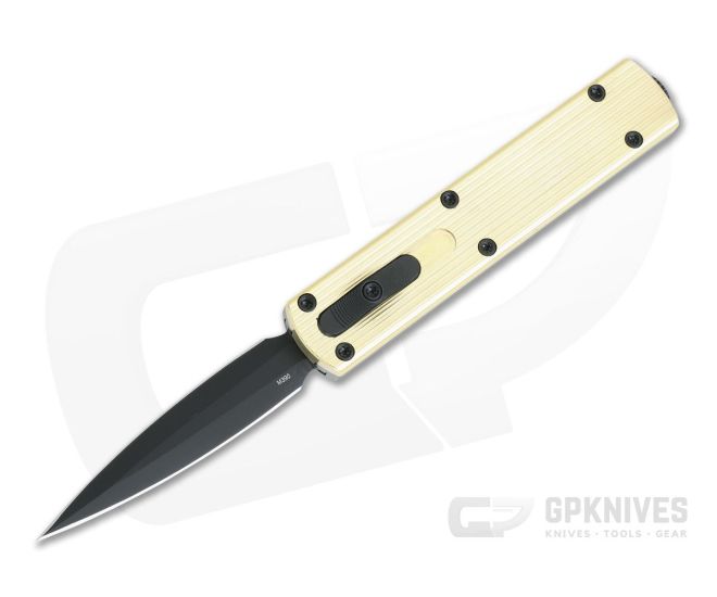 D Rocket Design Zulu Spear Aluminum Bronze Top DLC M390 OTF Automatic - DRD-0009