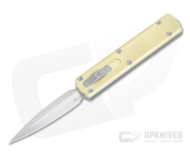 D Rocket Design Zulu Spear Aluminum Bronze Top Satin M390 OTF Automatic - DRD-0010