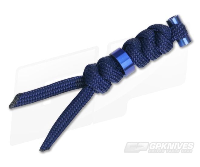 Chris Reeve Large Midnight Lanyard Blue Hardware - CRK-0011