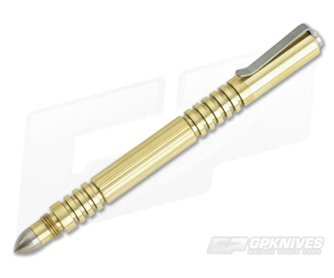 Hinderer Knives Investigator Pen Brass - HK-0011