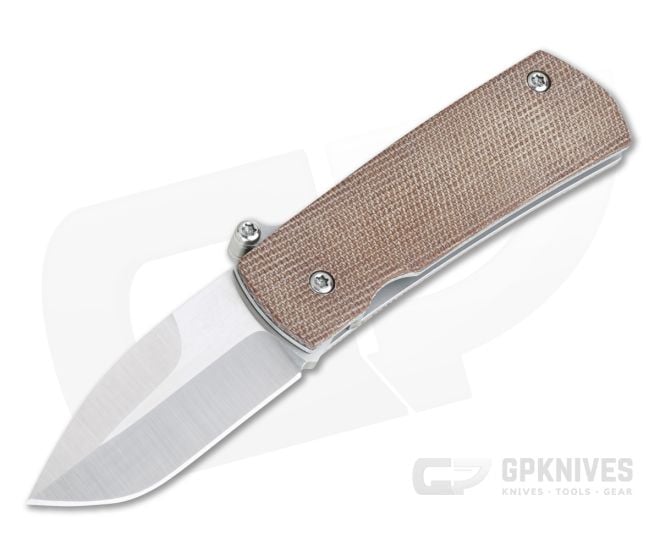 D Rocket Design Shamsher Brown Micarta Satin M390 “Paw Claw” Lever Release Auto 0012 - DRD-0012