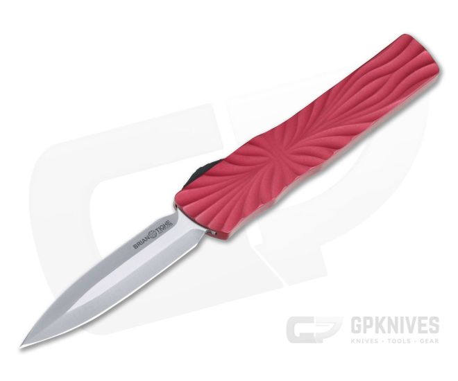 Brian Tighe and Friends Twist Tighe Small OTF Automatic Ceramic Red Double Edge S35VN - BTF-001301-3