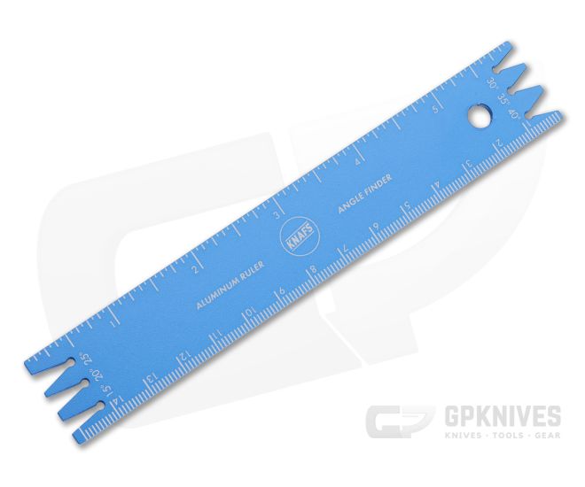 Knafs Blue Aluminum Ruler Knife Angle Finder 00149 - KNAFS-00149