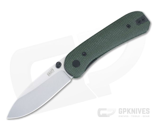 Knafs Lander 1 Green Micarta Folder 00156 - KNAFS-00156