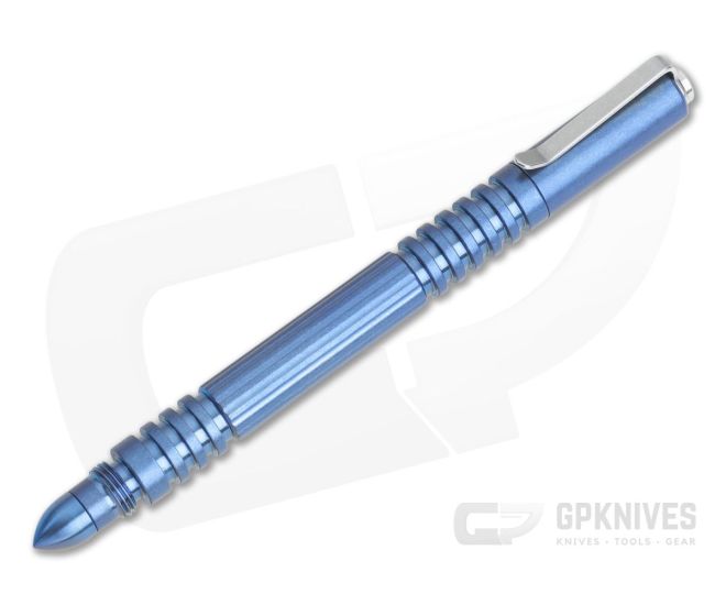 Hinderer Knives Investigator Pen Titanium Blue - HK-0015