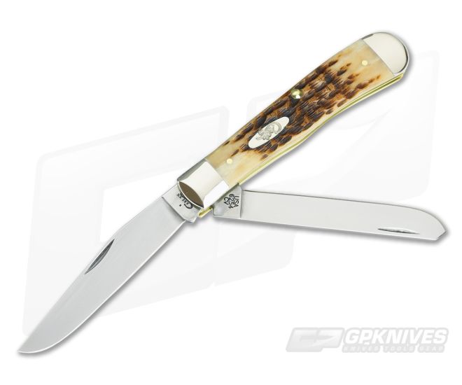 Case Trapper Amber Bone Carbon Steel 00163 - CA-00163