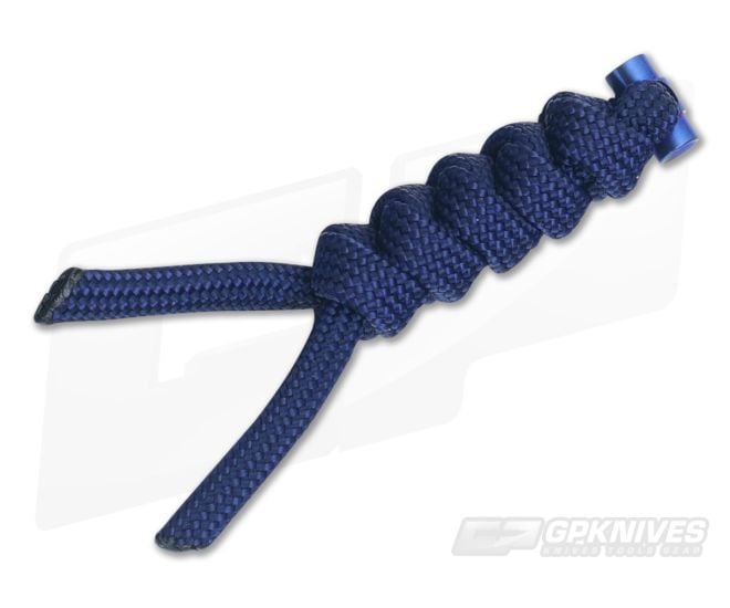 Chris Reeve Small Sebenza 21 Midnight/Blue Knotted Lanyard - CRK-0018
