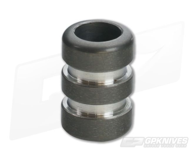 Ti Survival Titanium Lanyard Bead Grooved Stonewashed Machined Groove - TS-001