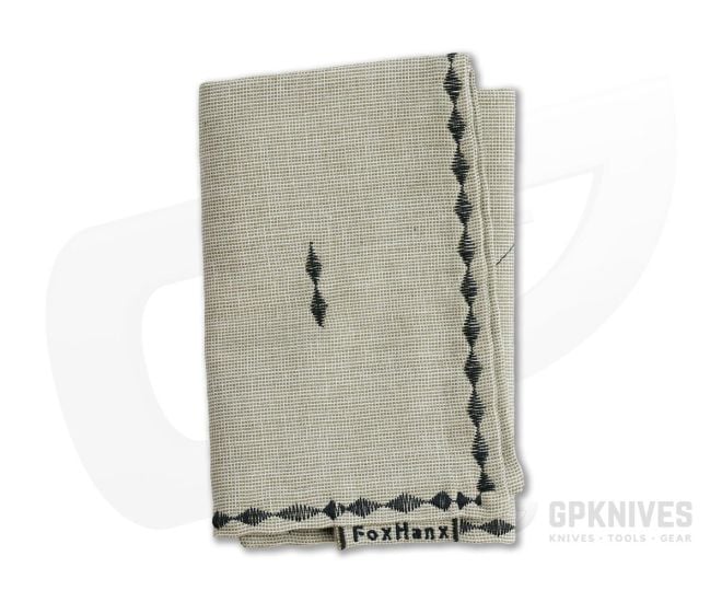 Fox Hanx Sandstorm Cotton Woven Tan Handmade Handkerchief - FH-001