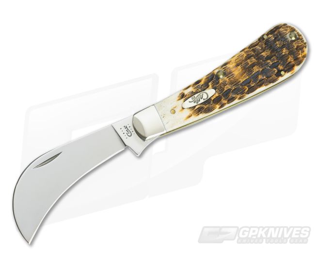 Case Amber Bone Hawkbill Pruner - CA-00249